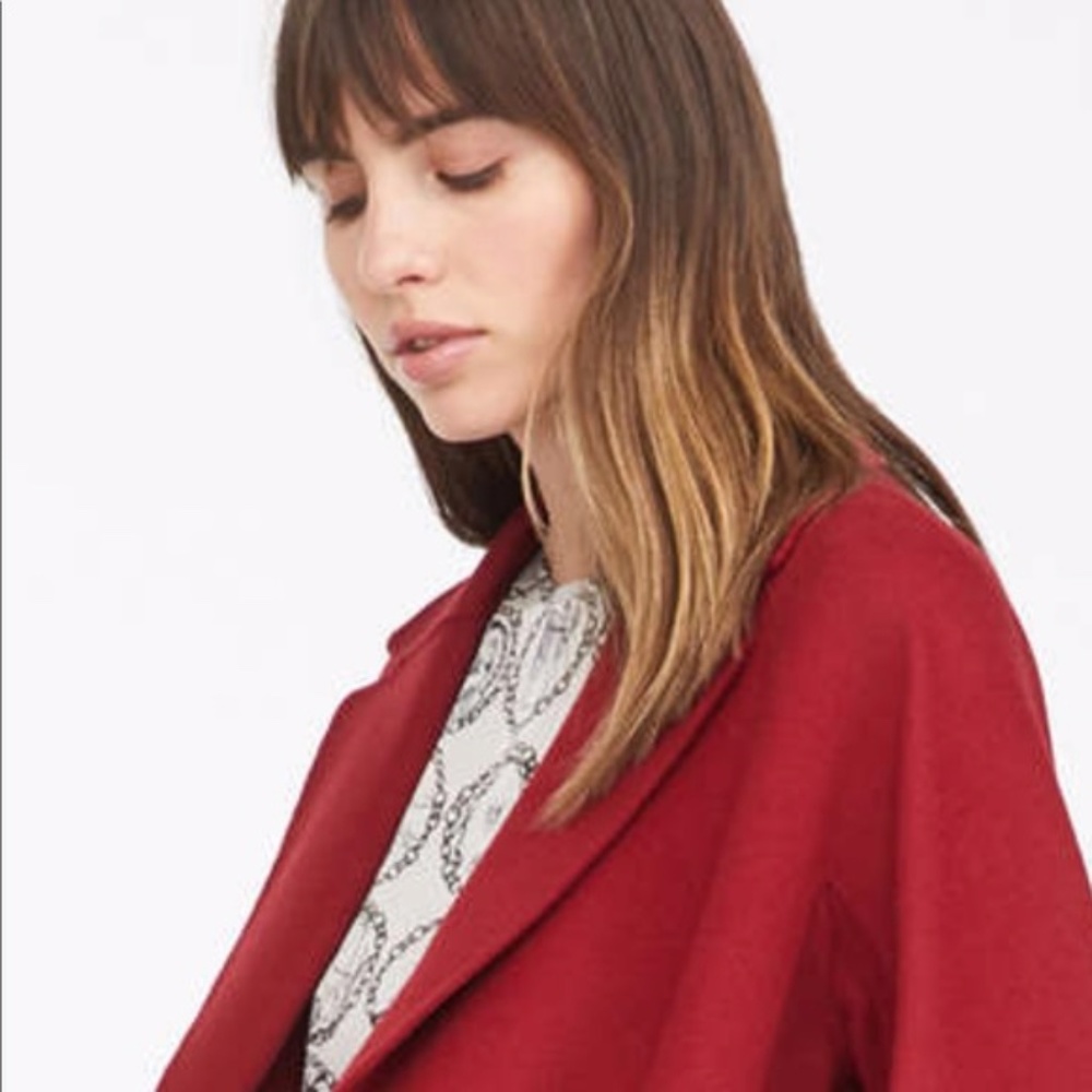 New MaxMara 100% Authentic Red wool cashmere Coat